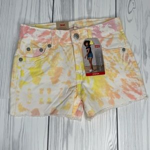 Levi's Girlfriend Tie-Dye Jean Shorts